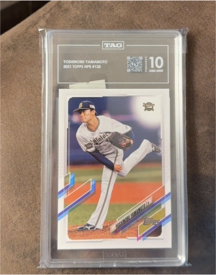 2021 Topps NPB #128 Yoshinobu Yamamoto — front