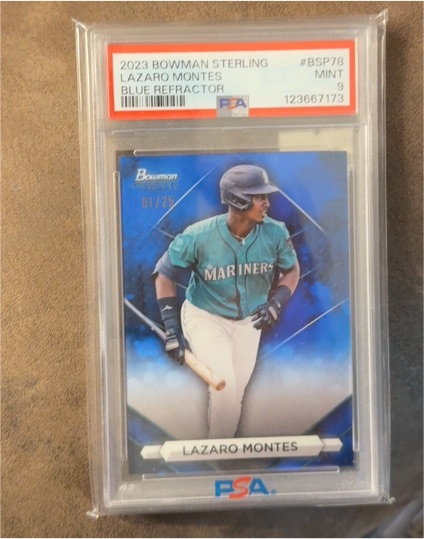 2023 Bowman Sterling #BSP-78 Lazaro Montes — front