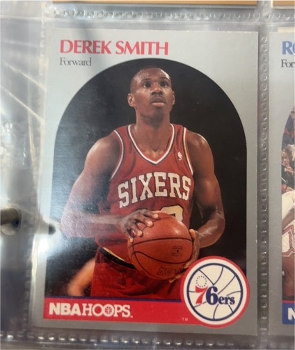 1990 NBA Hoops #231 Derek Smith — front