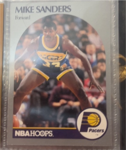 1990-91 NBA Hoops #137 Mike Sanders — front