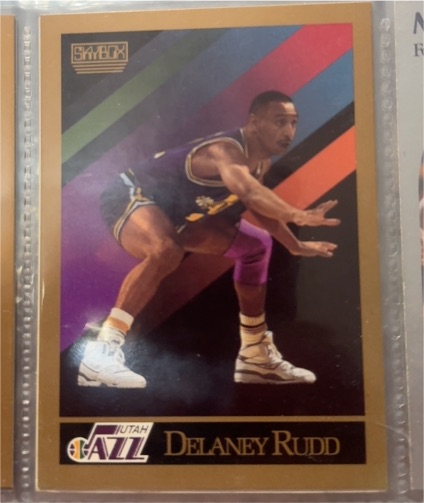 1990-91 SkyBox #283 Delaney Rudd — front