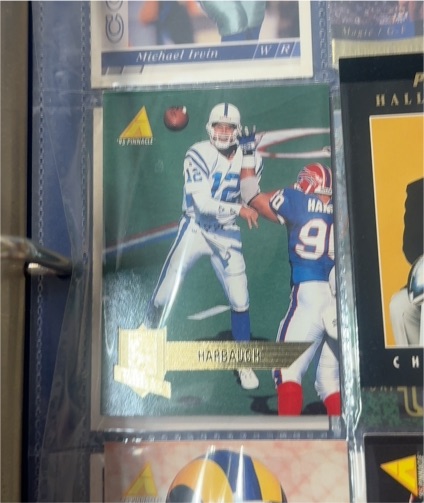 1995 Pinnacle Club Collection #101 Jim Harbaugh — front