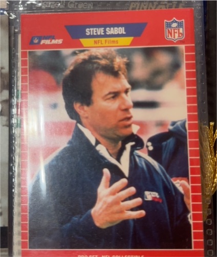 1989 Pro Set #10 Steve Sabol NFL Films Announcer Collectible — front