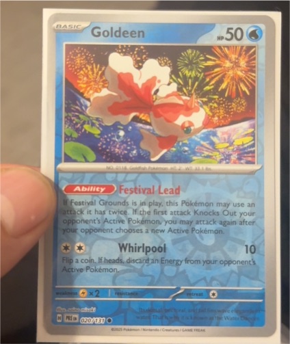 2025 Pokemon Prismatic Evolutions #020 Goldeen — front
