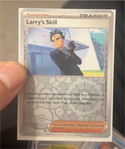 2025 Pokémon Prismatic Evolutions #115 Larry's Skill — front
