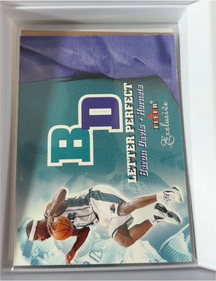 2001-02 Fleer Exclusive Letter Perfect #24 Baron Davis — front