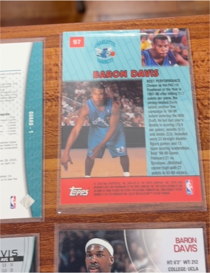 1999 Topps #97 Baron Davis — front