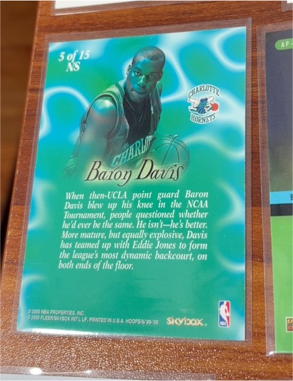 1999-00 Flair Showcase Ball of Fame #BF10 Baron Davis — front