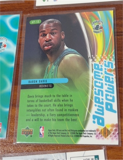 2000 Upper Deck Awesome Powers #AP-13 Baron Davis — front