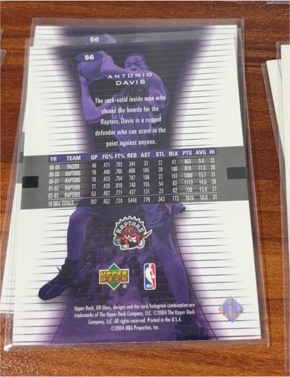 2000 Upper Deck #56 Antonio Davis — front
