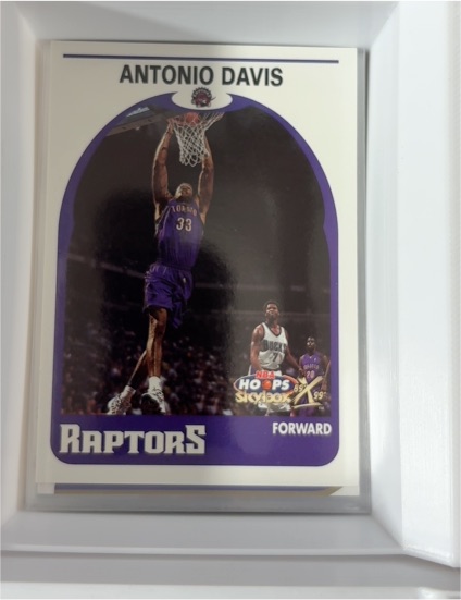1999-00 Skybox NBA Hoops Decade Hoopla #176 Antonio Davis — front