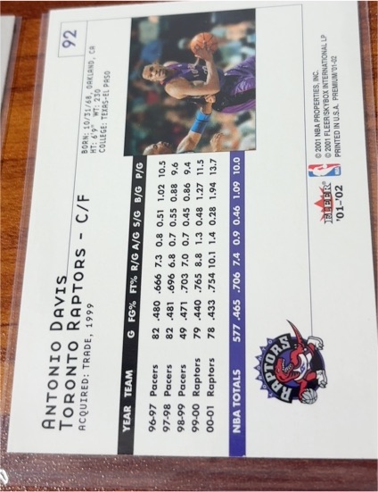 2001-02 Fleer Premium #92 Antonio Davis — front