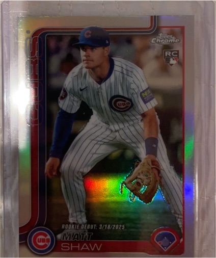 2025 Topps Chrome Update #USC135 Matt Shaw — front