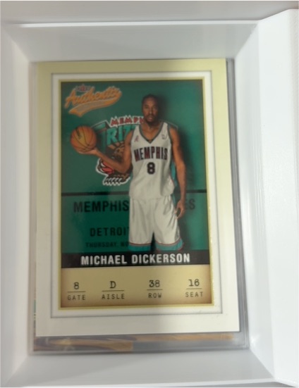 2001-02 Fleer Authentix #38 Michael Dickerson — front