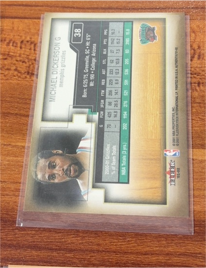 2000 Fleer #38 Michael Dickerson — front