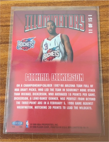1998-99 Fleer Brilliants #11I Michael Dickerson Illuminators — front