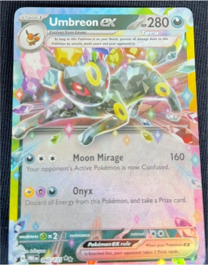 2016 Pokémon TCG Prismatic Evolutions #60 Umbreon ex — front