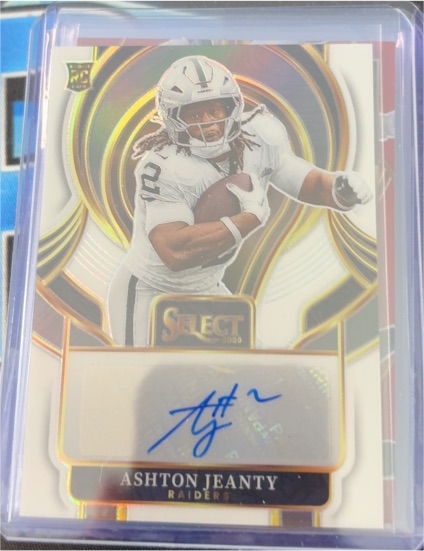 2025 Panini Select Rookie Signatures #SIP-ASJ Ashton Jeanty — front