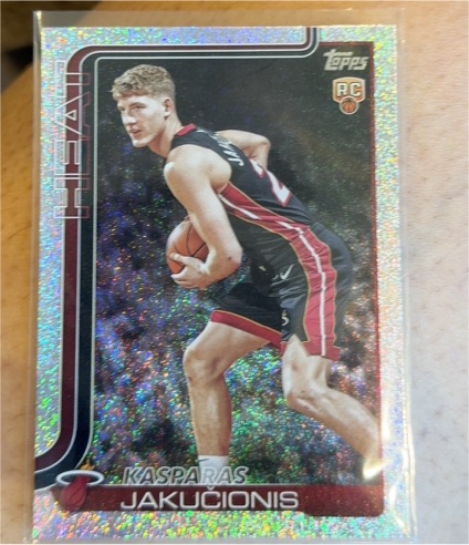 2025-26 Topps Basketball #220 Kasparas Jakucionis — front