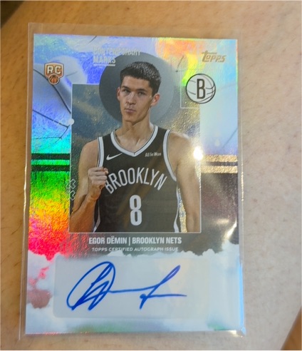 2025-26 Topps Contemporary Marks #CM-ED Egor Demin — front