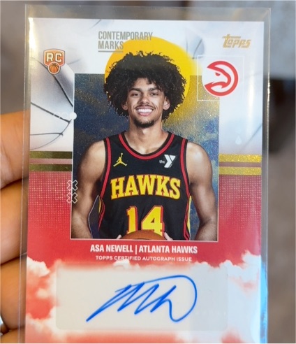 2025-26 Topps Contemporary Marks #CM-AN Asa Newell — front