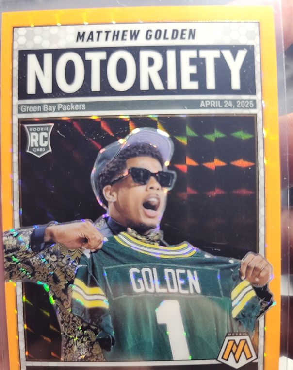 2025 Panini Mosaic Notoriety #21 Matthew Golden — front