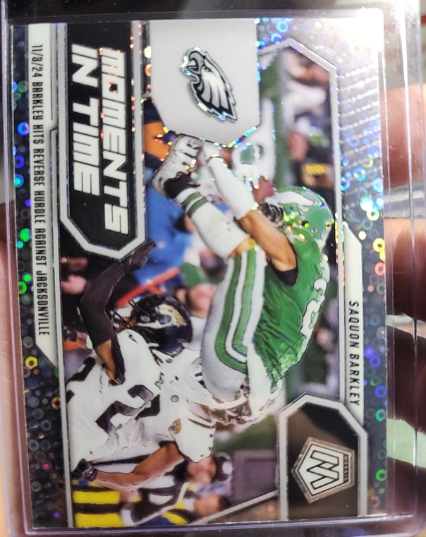 2025 Panini Mosaic Moments in Time #5 Saquon Barkley — front
