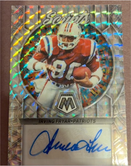 2023 Panini Mosaic #S45 Irving Fryar Silver Scripts Auto — front