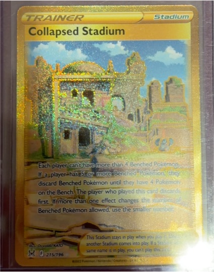 2022 Pokémon Swsh11 Lost Origin #215 Collapsed Stadium — front