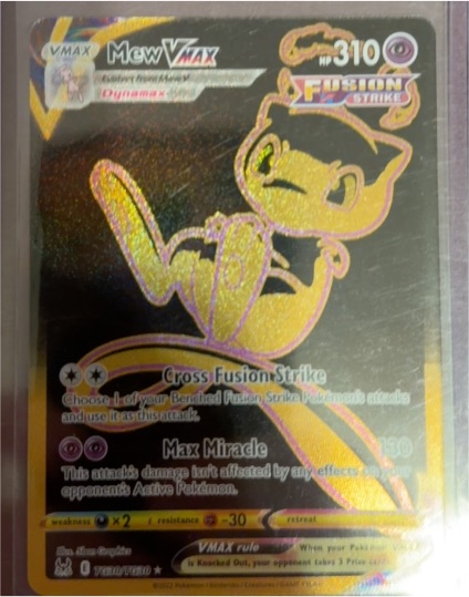 2022 Pokémon Fusion Strike #TG30 Mew VMAX Gold Secret Rare — front