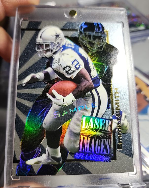 1996 Score Board Laser Images Sample Emmitt Smith — front