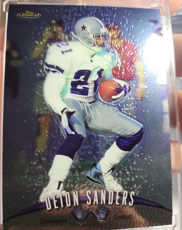 1998 Topps Finest #36 Deion Sanders — front