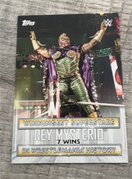 2020 Topps WWE Road to WrestleMania Winningest Superstars #WS-5 Rey Mysterio — front