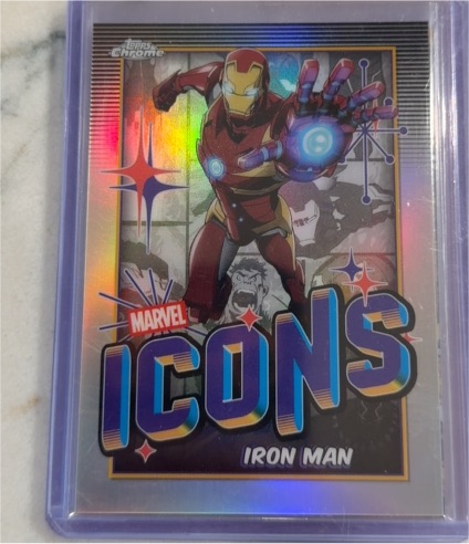 2025 Topps Chrome Marvel Icons #MI-7 Iron Man — front