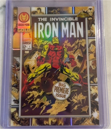 2025 Topps Chrome Marvel The Invincible Iron Man Gold #IM-3 — front