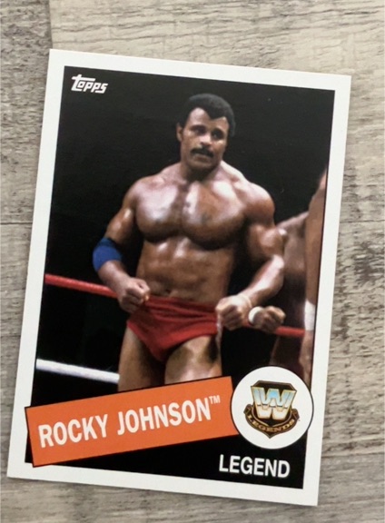 2015 Topps Heritage WWE #39 Rocky Johnson — front