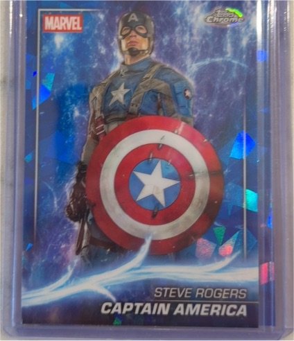 2025 Topps Chrome Marvel Studios #20 Steve Rogers Captain America — front