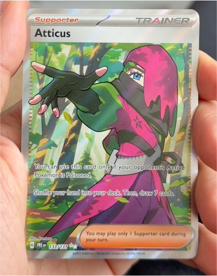 2024 Pokémon SV Prismatic Evolutions #133 Atticus — front