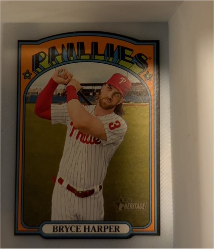 2021 Topps Heritage #13 Bryce Harper — front