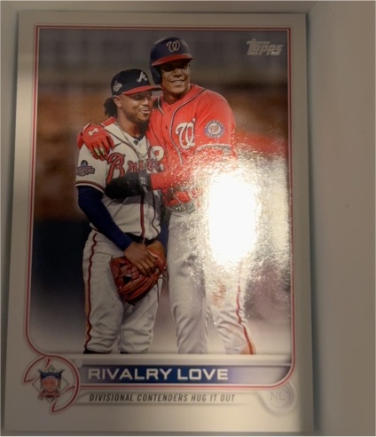 2022 Topps Update #US310 Rivalry Love Juan Soto / Ozzie Albies — front