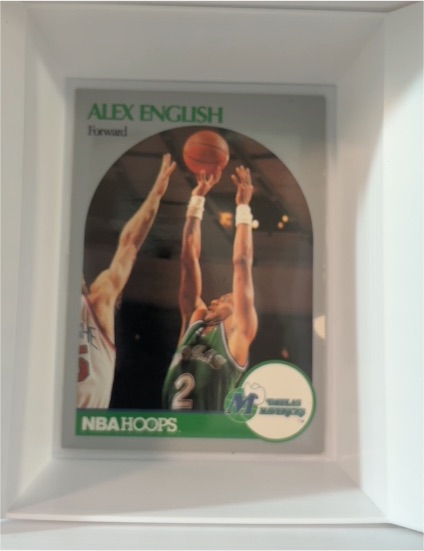 1990-91 Hoops #407 Alex English — front