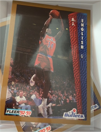 1992-93 Fleer #232 A.J. English — front