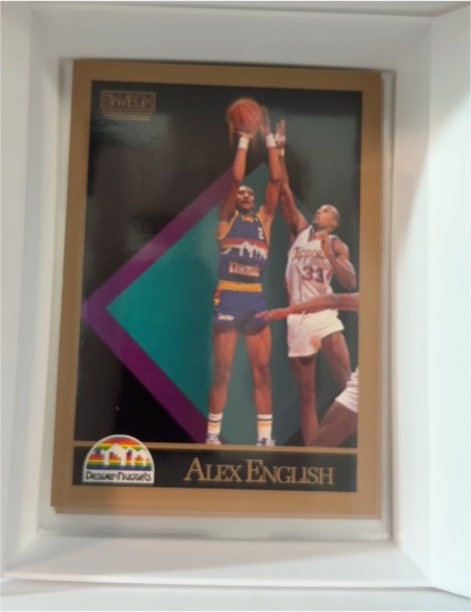 1990-91 SkyBox #74 Alex English — front