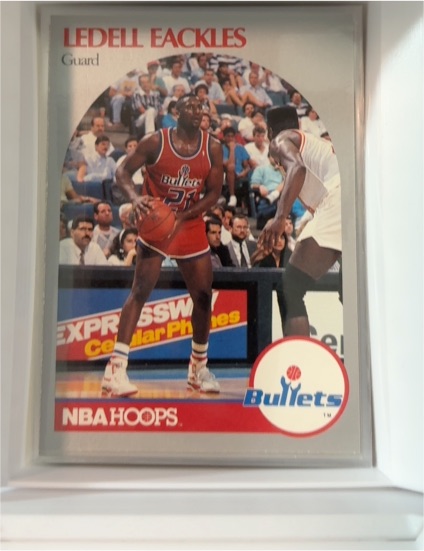 1990-91 Hoops #296 Ledell Eackles — front