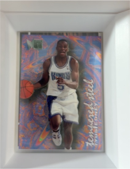 1995-96 Fleer Metal Tempered Steel #2 Tyus Edney — front