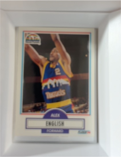 1990-91 Fleer #48 Alex English — front