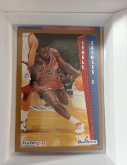1992-93 Fleer #230 Ledell Eackles Washington Bullets — front