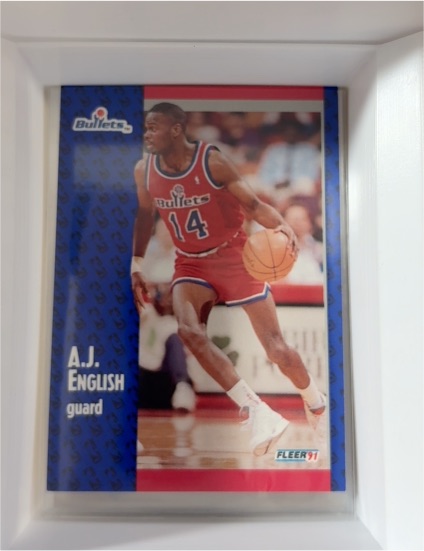 1991 Fleer #206 A.J. English — front