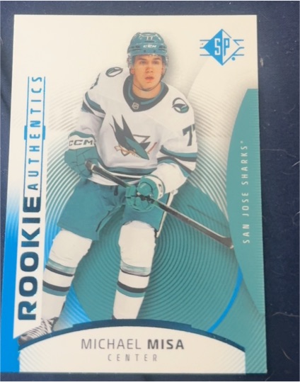 2025-26 Upper Deck SP Rookie Authentics Blue #122 Michael Misa — front