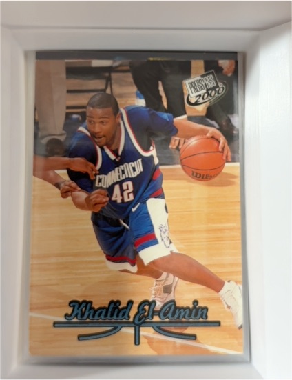 2000 Press Pass #42 Khalid El-Amin — front